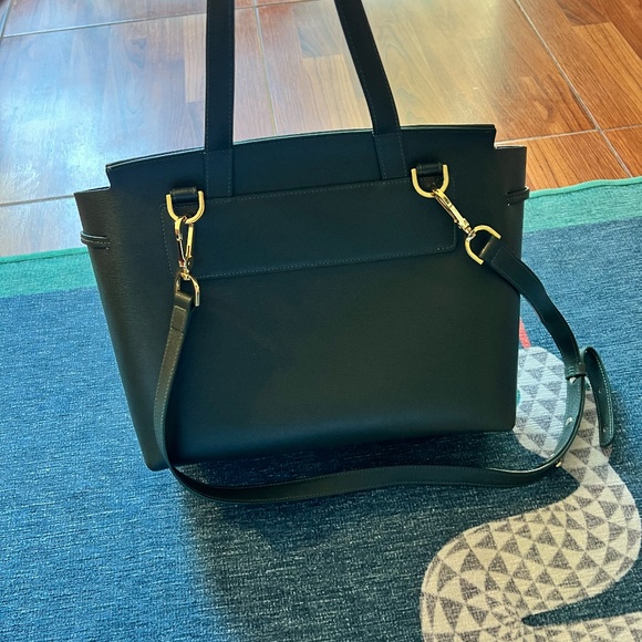 Mansur Gavriel Lady Bag - Pebbled Hunter Green Leather - Picture 10 of 10